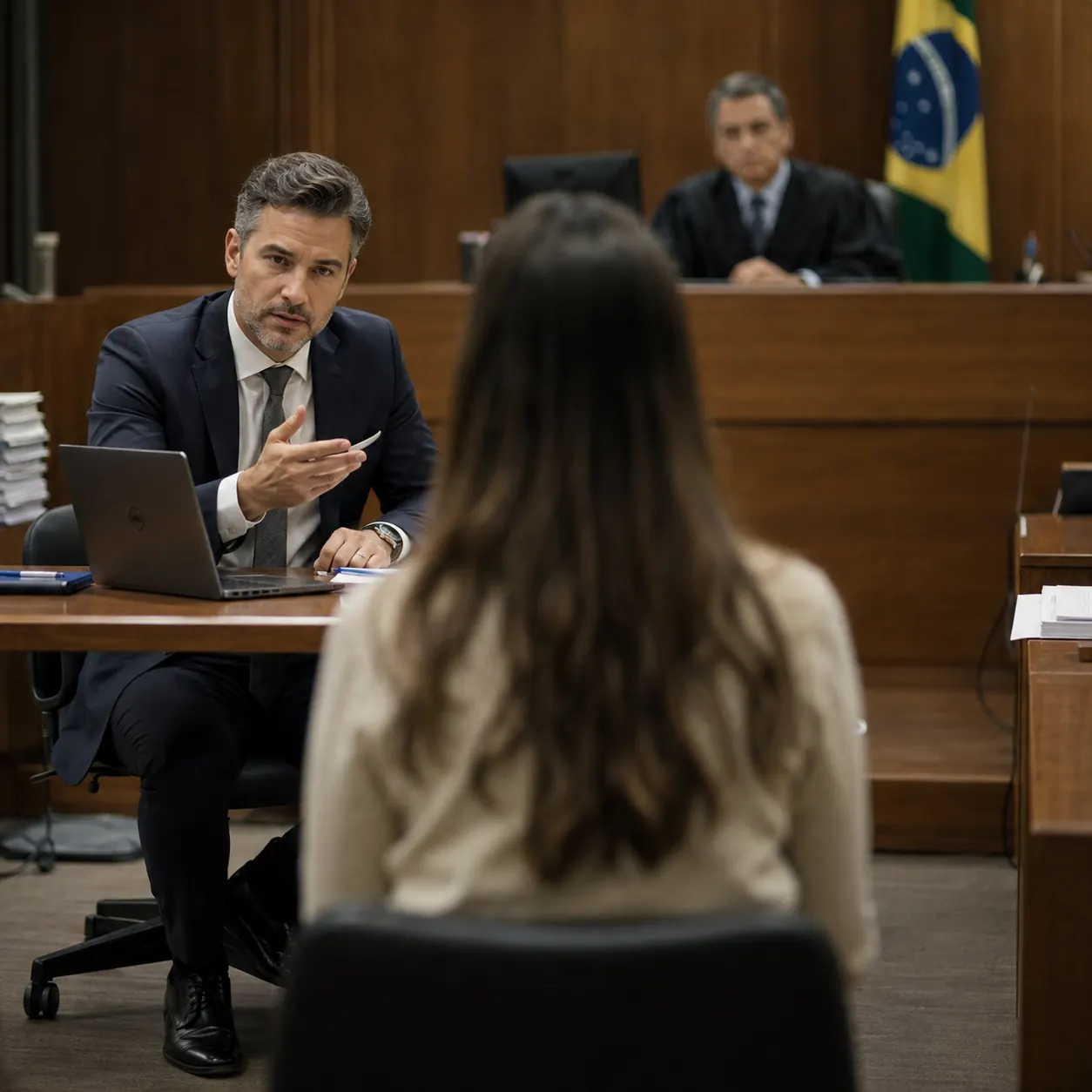 Advogado em audiência